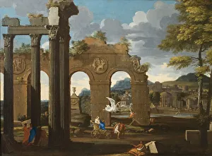 Herodotus Prints: Cleobis and Biton. Creator: Thomas Blanchet