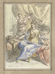 Cleopatra Prints: Cleopatra, 1677-1755. Creator: Elias van Nijmegen