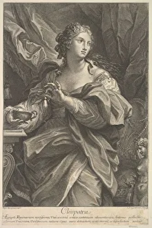 Beautiful Prints: Cleopatra, 1720. Creator: Johann Jakob Frey the Elder