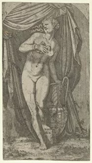 Cleopatra bitten by an Asp, 1540-56. Creator: Leon Davent