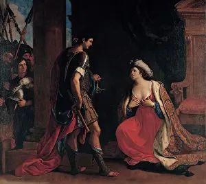 Relationship Prints: Cleopatra and Octavian, 1630-1640. Creator: Guercino (1591-1666)