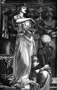 Sands Collection: Cleopatra VII (69-30 BC), Queen of Egypt, dissolving pearls in wine, 1866