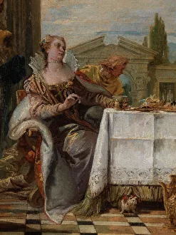 Cleopatra Prints: Cleopatra's Banquet, between 1742 and 1743. Creator: Giovanni Battista Tiepolo