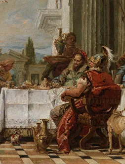 Cleopatra Prints: Cleopatra's Banquet, between 1742 and 1743. Creator: Giovanni Battista Tiepolo