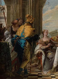 Cleopatra Prints: Cleopatra's Banquet, between 1742 and 1743. Creator: Giovanni Battista Tiepolo