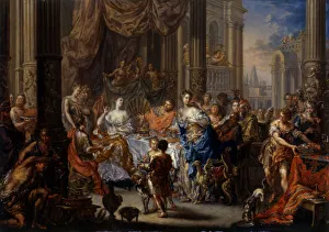 Mark Antony Gallery: Cleopatras feast. Artist: Platzer, Johann Georg (1704-1761)