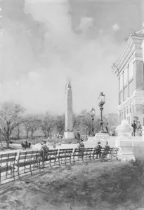 Cleopatras Needle, 1895. Creator: Frank Crane