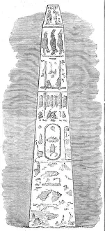 Hieroglyph Prints: Cleopatra's Needle, Alexandria, 1862. Creator: Unknown