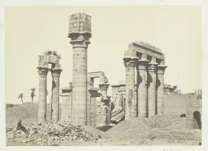 Armant As Said Egypt Prints: Cleopatras Temple at Erment, near Thebes, 1857. Creator: Francis Frith