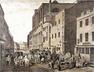 Brewing Gallery: Clerkenwell Road, Finsbury, London, c1820