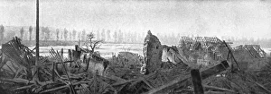 Clery Repris; La lisiere Sud de Clery: vue sur les marais Ommiecourt, 1916. Creator: Unknown
