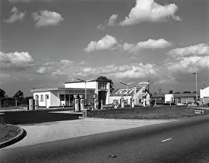 Cleveland Petrol Station, Marr, South Yorkshire, 1963. Artist: Michael Walters