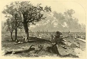 John J Harley Prints: Cleveland, from Scrantons Hill, 1872. Creator: John J. Harley