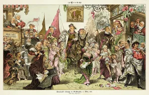 Republican Party Prints: Cleveland's entry into Washington - March 4th