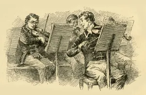 Darton And Co Gallery: His clever playing attracted the attention of the leader, (1907). Creator: Unknown