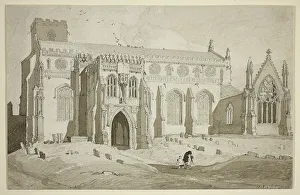 Cley Church, Norfolk, 1818. Creator: John Sell Cotman