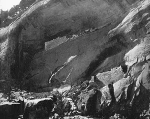John L John Lawson Prints: Cliff Dwellings, Mancos Canyon, Arizona, USA, 1893. Artist: John L Stoddard