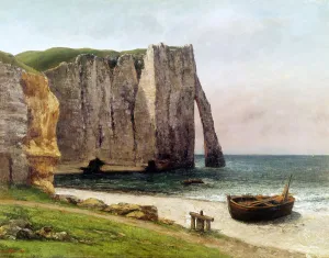 Gustave 1819 1877 Prints: The Cliff at Etretat, 1869