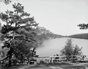 Minnewaska Prints: Cliff House from Sunset Rock, Lake Minnewaska