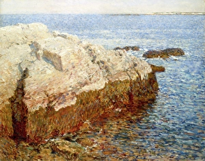 Frederick Childs Hassam Prints: Cliff Rock - Appledore, 1903. Creator: Frederick Childe Hassam