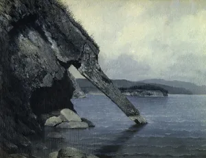 Cliff Trunk and Shaman's Rock, 1880-1897. Creator: Pavel Mikhailovich Kosharov. Cliff Trunk and Shaman's Rock, 1880-1897. Creator: Pavel Mikhailovich Kosharov