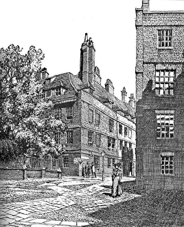 Cliffords Inn Gallery: Cliffords Inn, Looking North East, 1903