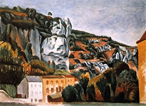 Outcrop Prints: Cliffs, 1912. Creator: Andre Derain. Cliffs, 1912. Creator: Andre Derain