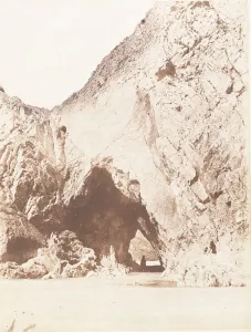 Llewelyn John Dillwyn Prints: Three Cliffs Bay, 1853-56. Creator: John Dillwyn Llewelyn