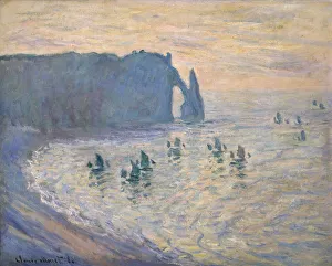 Haute Normandie Prints: Cliffs at Etretat, 1885-1886. Artist: Claude Monet
