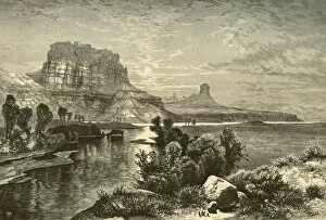 Cliffs of Green River, 1874. Creator: W. Roberts