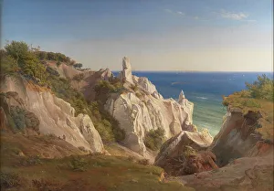 The Cliffs of the Island of Mon, 1842. Creator: Louis Gurlitt