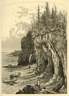 Fenn Prints: The Cliffs Near The Ovens. 1872. Creator: Harry Fenn