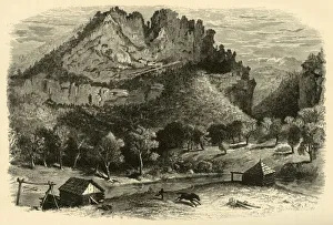 Geological Prints: The Cliffs of Seneca, 1872. Creator: William Ludwell Sheppard