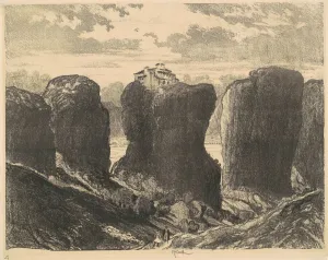 Pennell Joseph Gallery: The Cliffs of the Trinity, 1913. Creator: Joseph Pennell