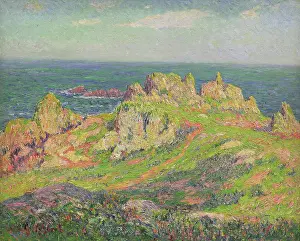 Moret Prints: Cliffs, Ushant, c1891. Creator: Moret, Henry (1856-1913)