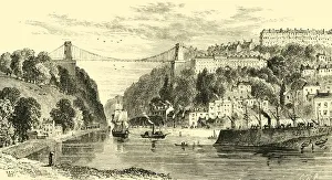 Clifton Suspension-Bridge, 1898. Creator: Unknown