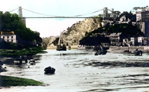 Clifton Suspension Bridge, Bristol, 1926.Artist: Cavenders Ltd