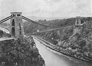 Clifton Suspension Bridge, c1896. Artist: Harvey Barton