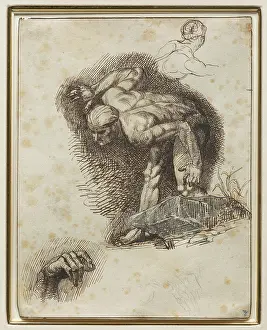 Gericault Theodore Prints: Climbers, between 1791 and 1824. Creator: Theodore Gericault