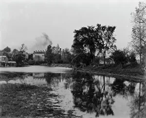 Riverfront Prints: Clinton River near Market St. Mt. Clemens, between 1880 and 1899. Creator: Unknown