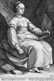 Goltzius Hendrick Prints: Clio, 1592. Creator: Hendrik Goltzius