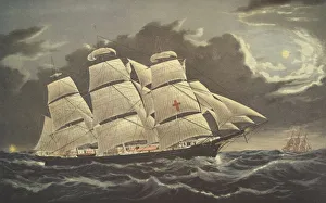 Clipper Prints: Clipper Ship Dreadnought- off Tuskar Light, pub