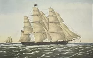 Tall Ship Gallery: Clipper Ship, Flying Cloud, pub. 1852, Currier & Ives (Colour Lithograph)