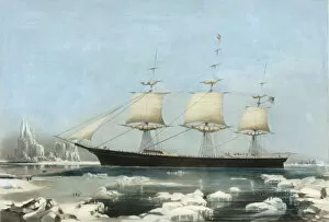 Cape Horn Gallery: Clipper Ship 'Red Jacket'- In the Ice off Cape Horn