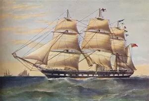 Clipper Ship, Sussex, c1853. Artist: Thomas Goldsworth Dutton