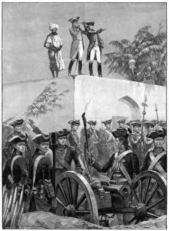 Conqueror Prints: Clive on the roof of the Nawab Siraj Ud Daulahs hunting lodge
