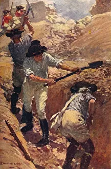 Clive Prints: Clive in the Trenches at Arcot, 1751 (c1912)
