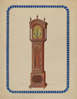 Numeral Prints: Clock, 1936. Creator: John Dieterich
