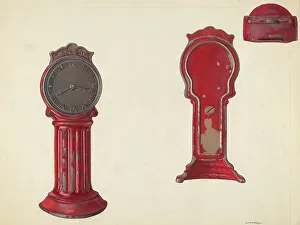 Alf Bruseth Prints: Clock Bank, c. 1938. Creator: Alf Bruseth