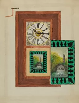 Albert Eyth Gallery: Clock, c. 1936. Creator: Albert Eyth
